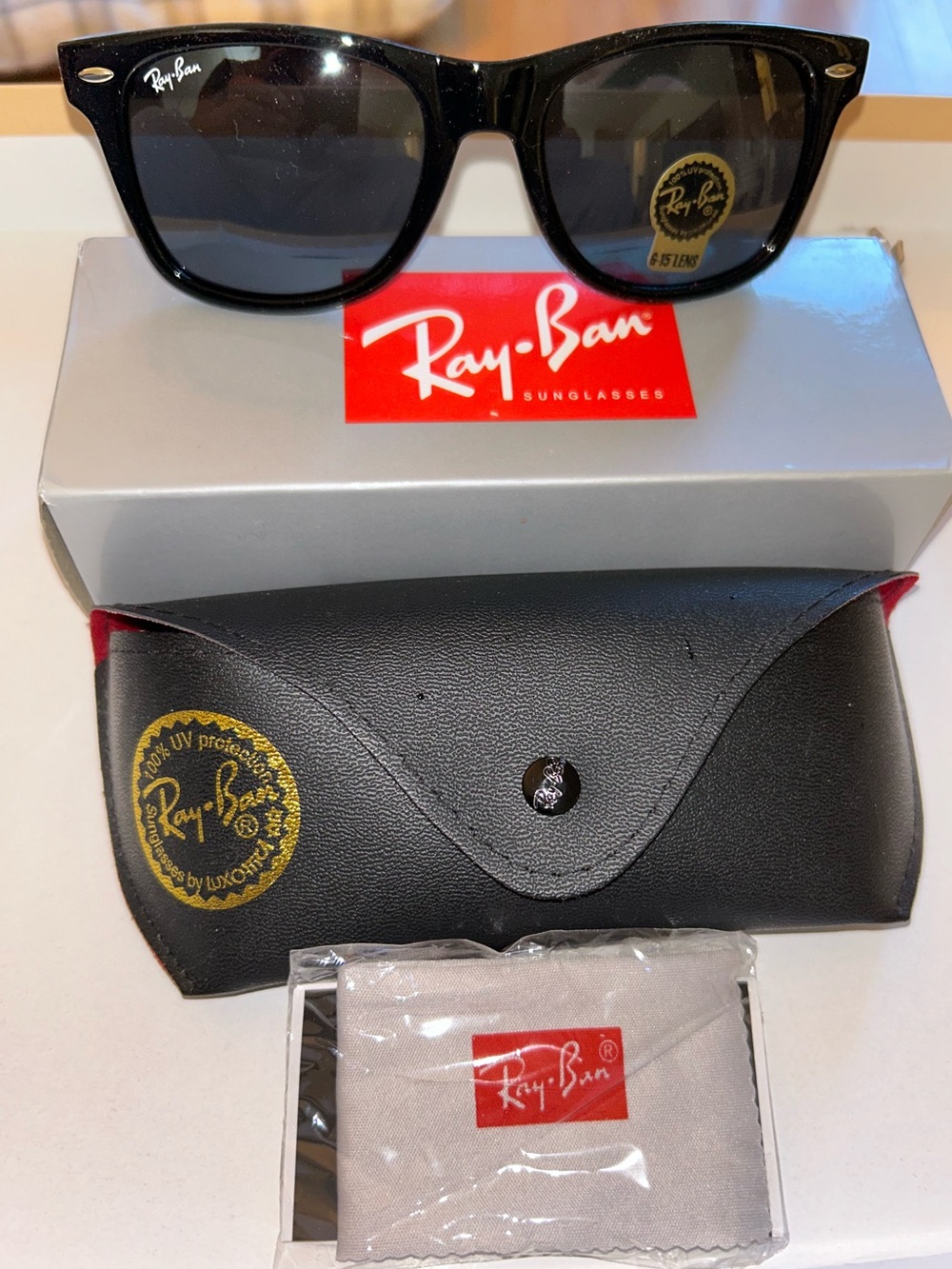 Ray-Ban Black Frame Sunglasses with Dark Lenses RB4260 54016-145 UNISEX